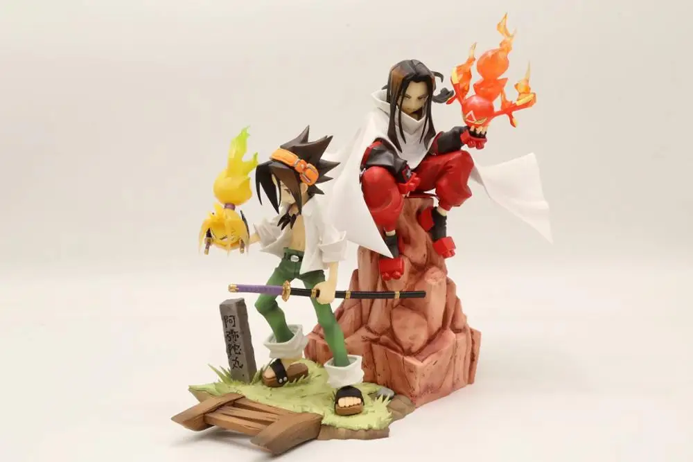 Аниме 20 см шаман Кинг Хао/18 Yoh Asakura 1/8 весы ПВХ фигурка Коллекционная модель