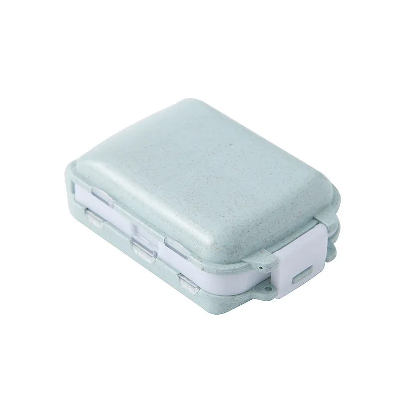 Pill Box Wheat Sealed Pill Container Organizer Health Care Drug Travel Divider 7 Day Storage Bag Travel Cases storage pill box