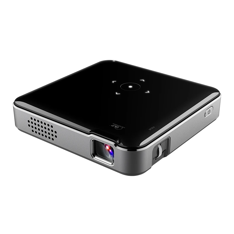 

S80 Android 7.1 Mini Portable 1080P Projector DLP 60ANSI 1G 8G Smart LED WIFI Projector Built in HDMI Input-USB for Home Office