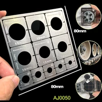 Military Model Tank Wheels Adjustable General-purpose Leakage Model Tool 80x80mm 1/35 1/100 AJ0050 1