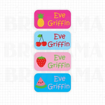 

#71BGJ-Free postage- 140pcs name tag sticker custom sticker waterproof children school stationery kettle pencil sticker