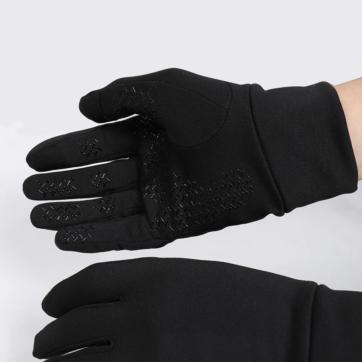 SPEXCEL NEW PRO TEAM Winter Thermal Fleece Cycling gloves full finger road race bicycle gloves Black 2