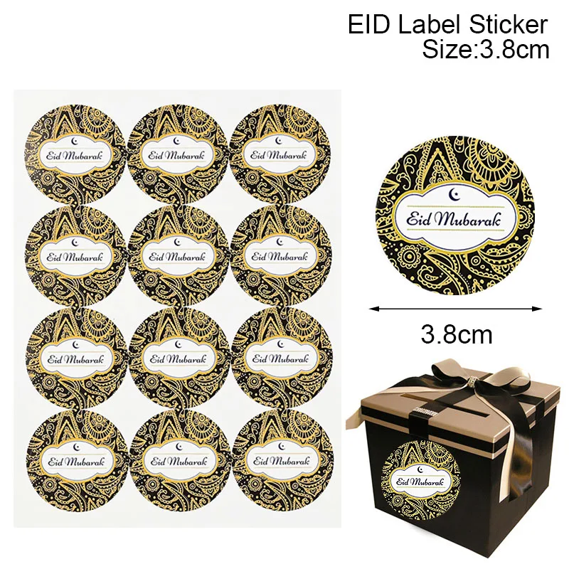 100 Eid Mubarak Stickers Ramadan Celebration Eid Al-Adha Islam Muslim
