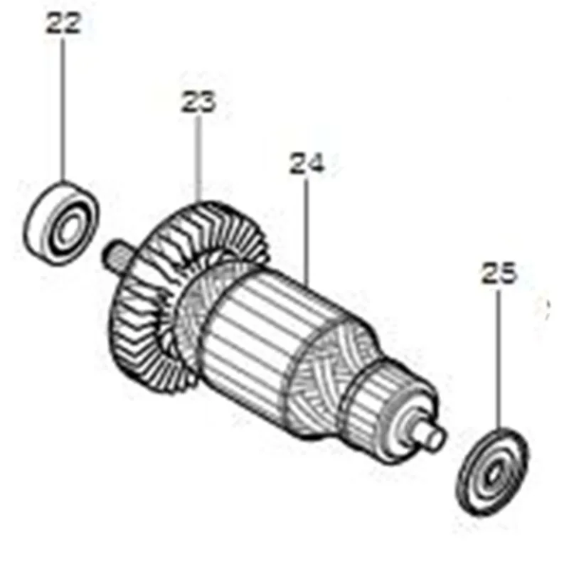 AC220-240V MAKITA 516918-0 ротор якорь электродвигателя для TW1000 ротора