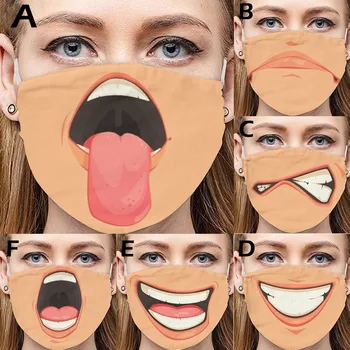 

Mascarilla adulto reutilizable Mask for face women men Washable Breathing reusable face mask funny face mask washable