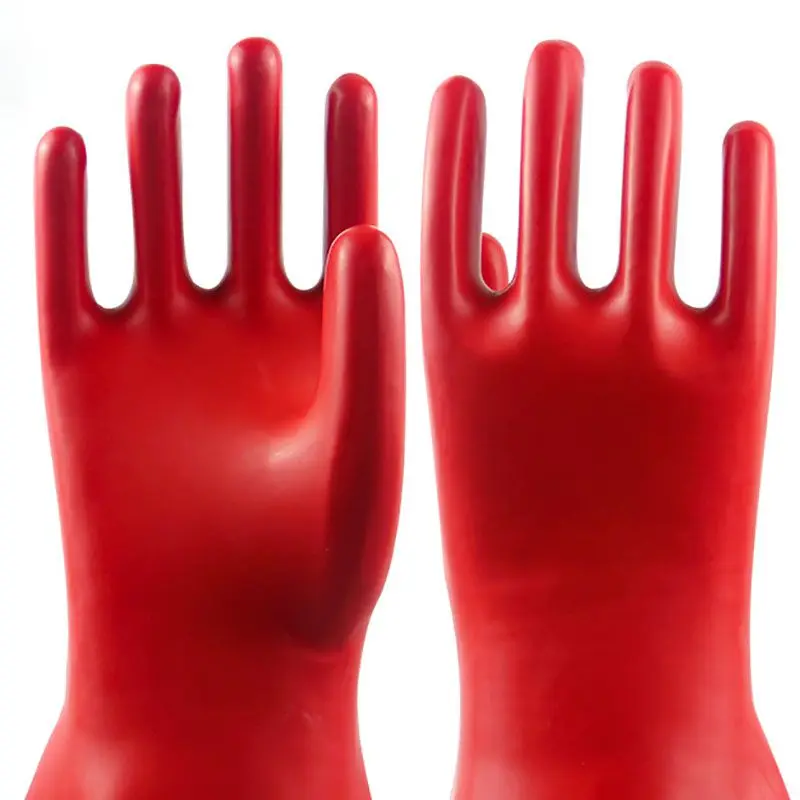 Latex Insulation Gloves Flexible And Soft 500v Low Voltage Electrical Room Full-Finger Gloves