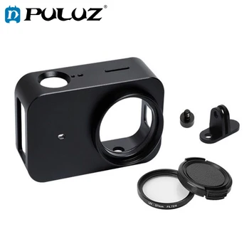 

PULUZ Aluminum Alloy Protective Case for Xiaomi Mijia Camera Cage Mount&37mm UV Lens for Mijia 4K Mini Sport Camera Accessory