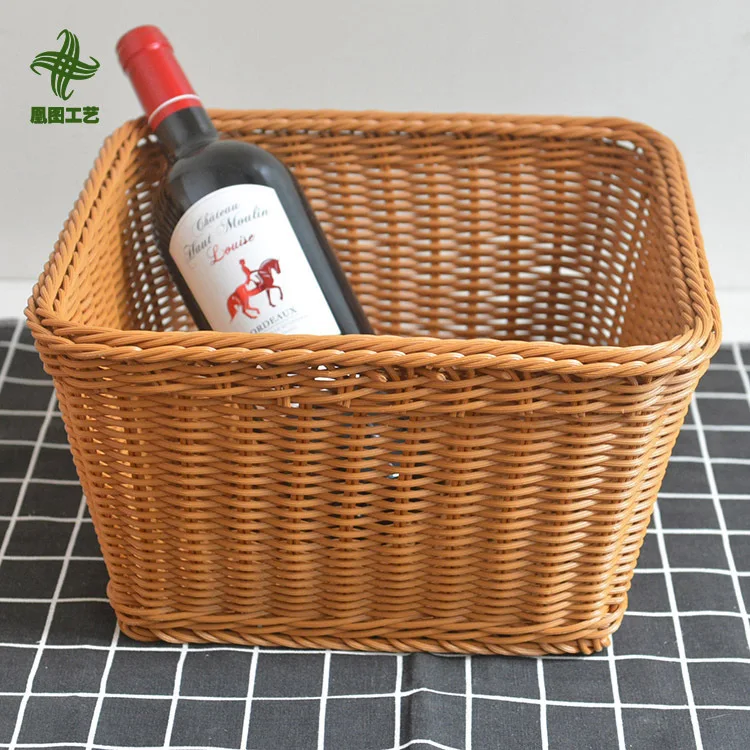 

New Style teng bian lan Display Rattan Basket in Bulk Snacks Basket fang teng lan Storage Basket Wholesale Currently Available