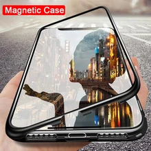 Магнитный металлический чехол для Xiaomi Mi Note 10 9 A3 Lite Redmi 9S 8T 8 7 8A K20 K30