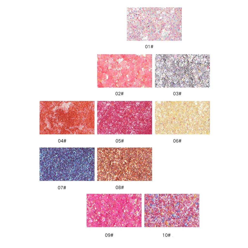 Shimmer Shine Diamond Eyeshadow High Flash монохромные кончики пальцев Cool Trend Eye Shadow 10 групп цветов