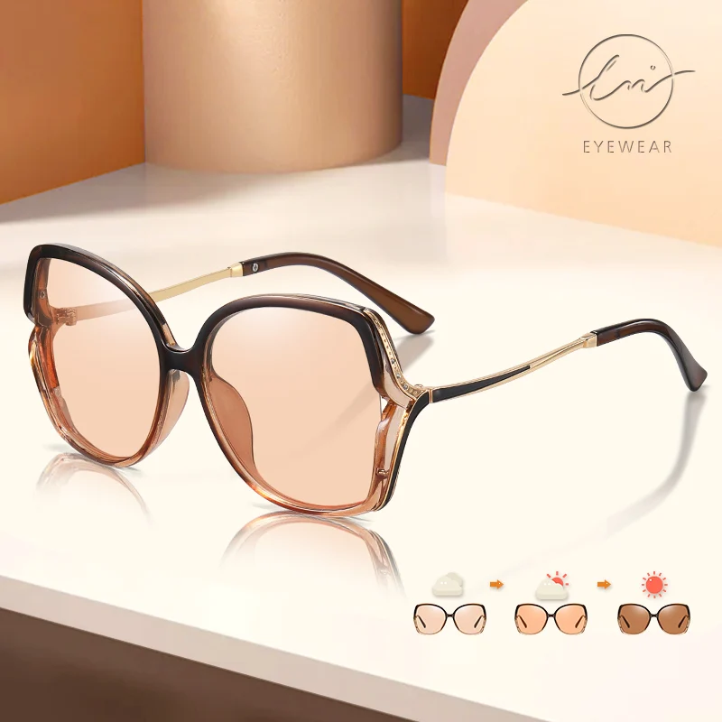 

LM 2022 New Brand Designer Luxury Photochromic Sunglasses Women Polarized Eyeglass Classic Vintage UV400 Outdoor Oculos De Sol