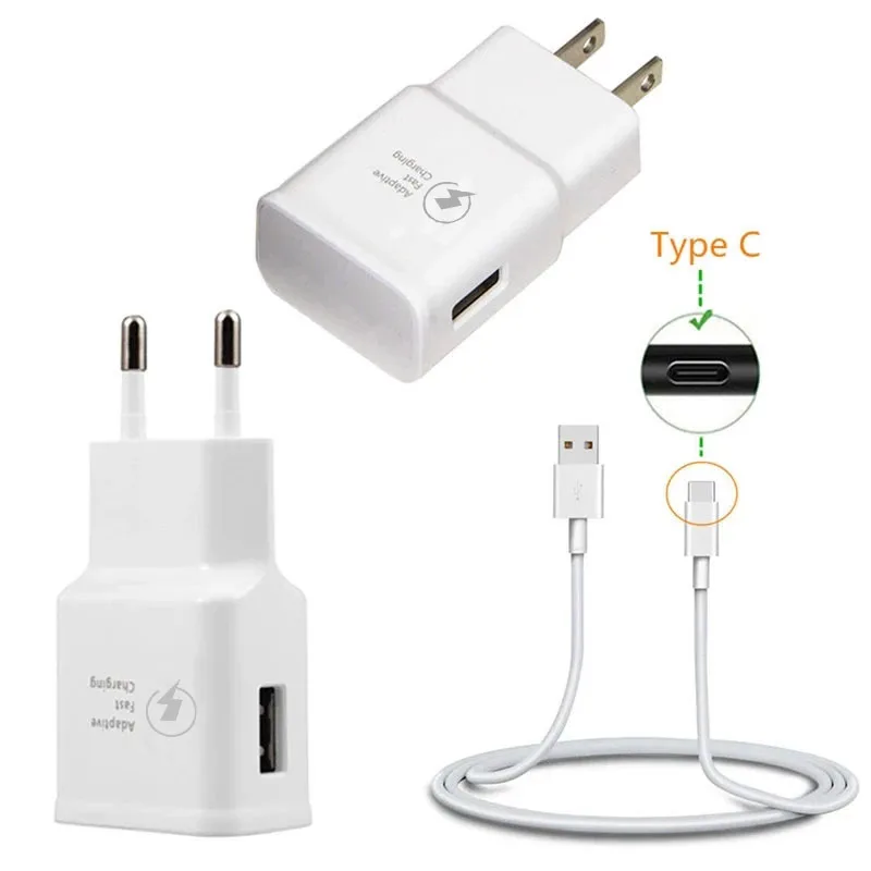 Адаптивное быстрое зарядное устройство 9 В 1 67 А и кабель usb Type C для передачи