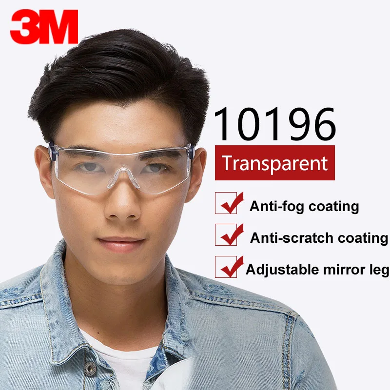 3M10196 Safety Glasses Goggles Anti-wind Anti sand Anti Fog Dust Bicyle Sport Travel Work Labor Protective Glasses Eyewear protective goggles protective glasses