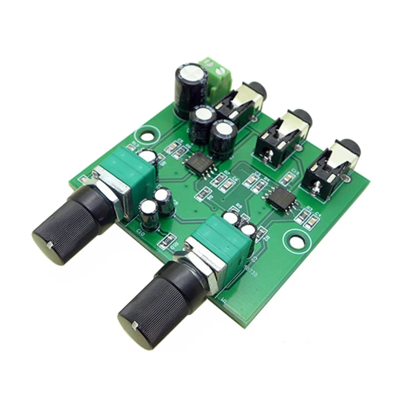 Stereo Audio Signal Mixing Board Multi-input Audio Mixer 2 Way Input 1 Way Output DC 5V-12V - ANKUX Tech Co., Ltd