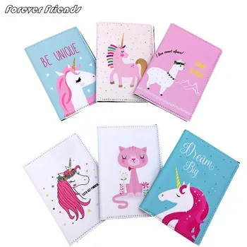 

Cartoon Unicorn Phone Card Holder Id Card Holder Travel Passport Holder