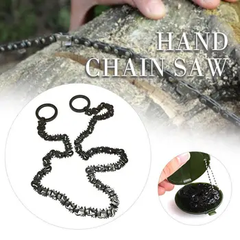 

Chain Saw Camping Hiking Emergency Survival Equipment Mountaineering Wire Saw Chains Cutter Rope Portable Durable