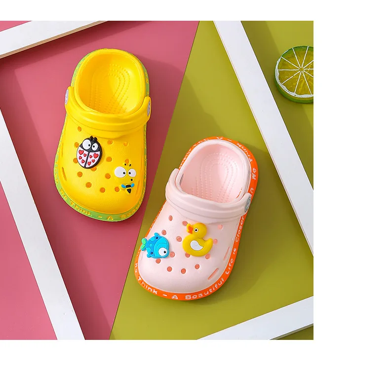 children's sandals Summer Baby Sandals for Girls Boys Children Shoes Slippers Soft Anti-Skid Cute Animal Hole Shoes Toddlers Kids Beach Sandal children's sandals