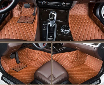 

leather car floor mats for Toyota Camry 2006-2014 2015 2016 2017 2018 Custom auto foot Pads automobile carpet cover