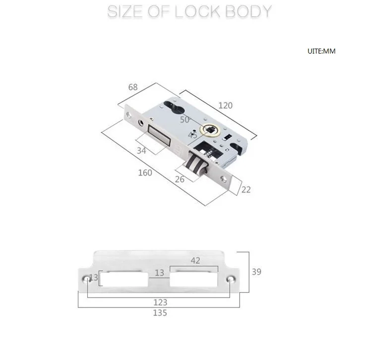 zinc alloy Door Lock Split lock door knobs for interior Door locks mute Anti-theft bedroom DOOR Lock for room door handles