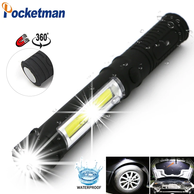 

1000 Lumen Bright Mini Portable Lanterns Magnetic Base Inspection Torches COB LED Camping Multifunction Maintenance Flashlight