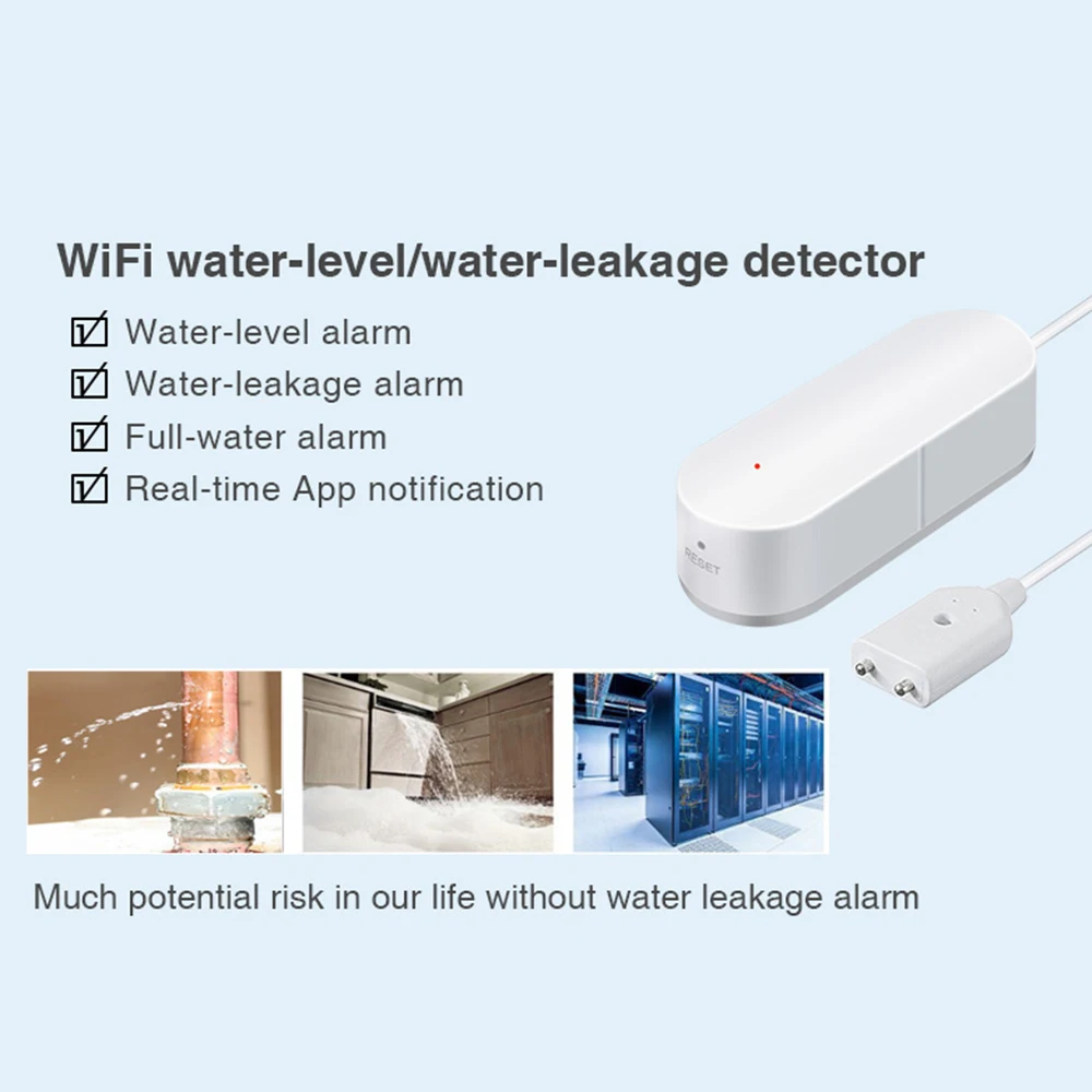 Wifi детектор утечки воды датчик утечки IP67 WI FI беспроводной детектор уровня воды датчик сигнализации Водонепроницаемый умный пульт дистанционного управления