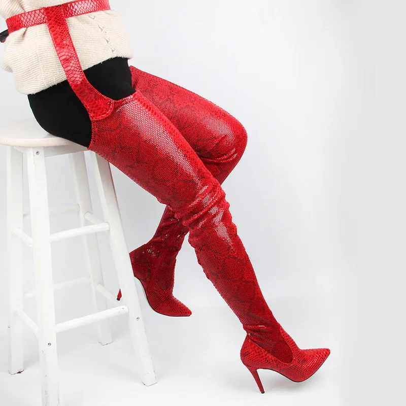 

Stylesowner Luxury Design Fashion Woman Boots Real Leather Sexy Over-the-knee Boots Female Hand-made Soft Leather High Heels