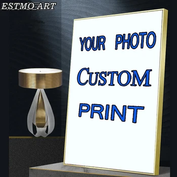 Stampa personalizzata la tua foto tela pittura arte astratta animale Anime figura film Poster estetica Hoom Decor Wall Pop Art Picture