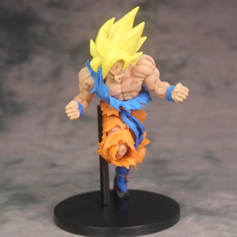 Cheng yuan Anime Dragon Ball Weekly Young 50 Anniversary Goku Battle Damage Saiyan People Garage Kit Model