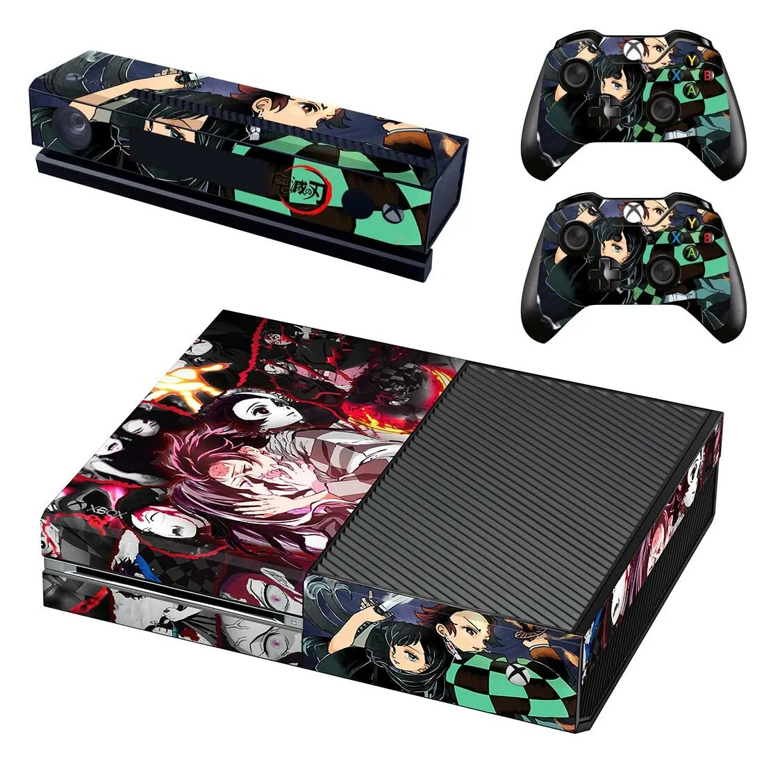 Demon Slayer Skin Sticker Decal Cover For Xbox One Console and 2 Controllers For Xbox One Skin Sticker Vinyl 