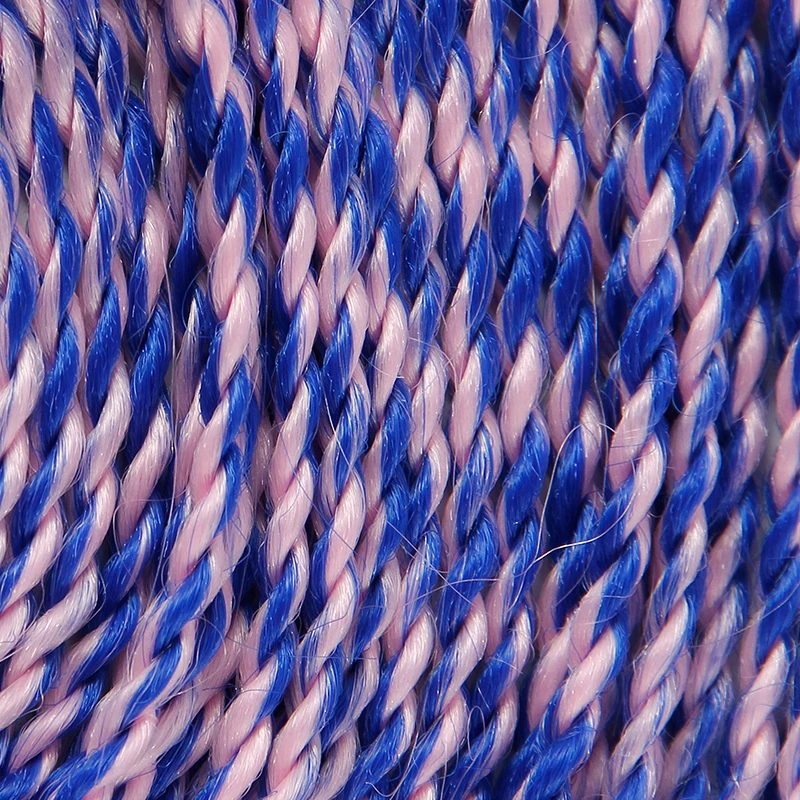 Сенегальские крученые вязанные волосы, 24 дюйма, накладные синтетические вязанные косички, Омбре, косички, волосы, серый блонд, цвета пианино - Цвет: M#Фиолетовый
