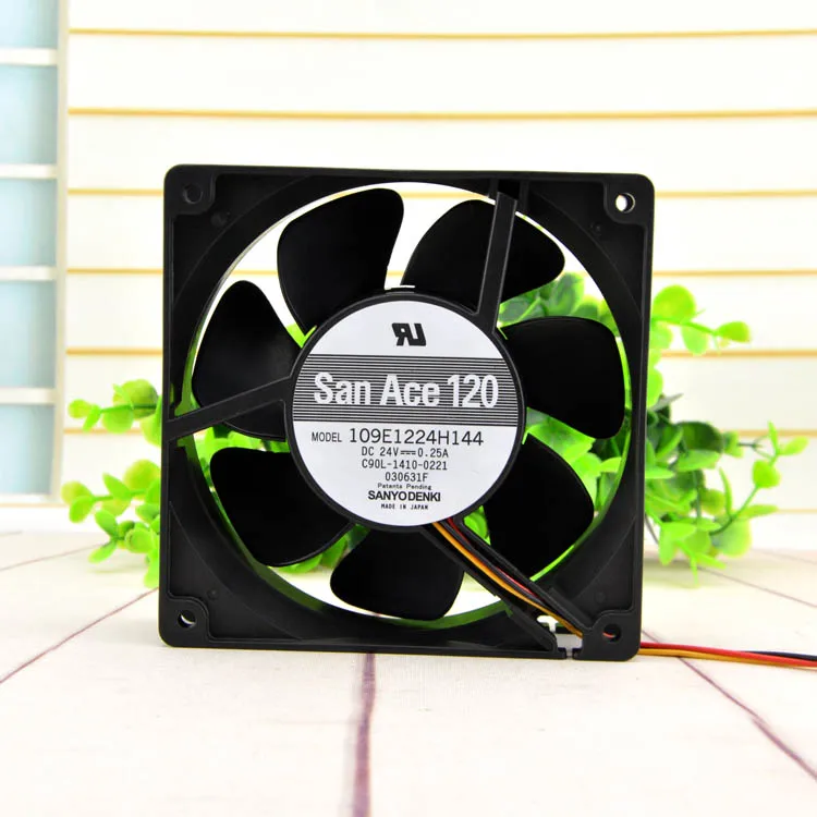 Sanyo 109E1224H144 24V 0.25A(12 см); 12038 инвертор Сервер вентилятор охлаждения