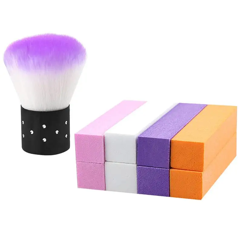 

Nail Brush Fingernail File Block Cleaning Cleaner Scrub Soft Remover Buffer Sanding Toenail Buffing Manicure Accessories
