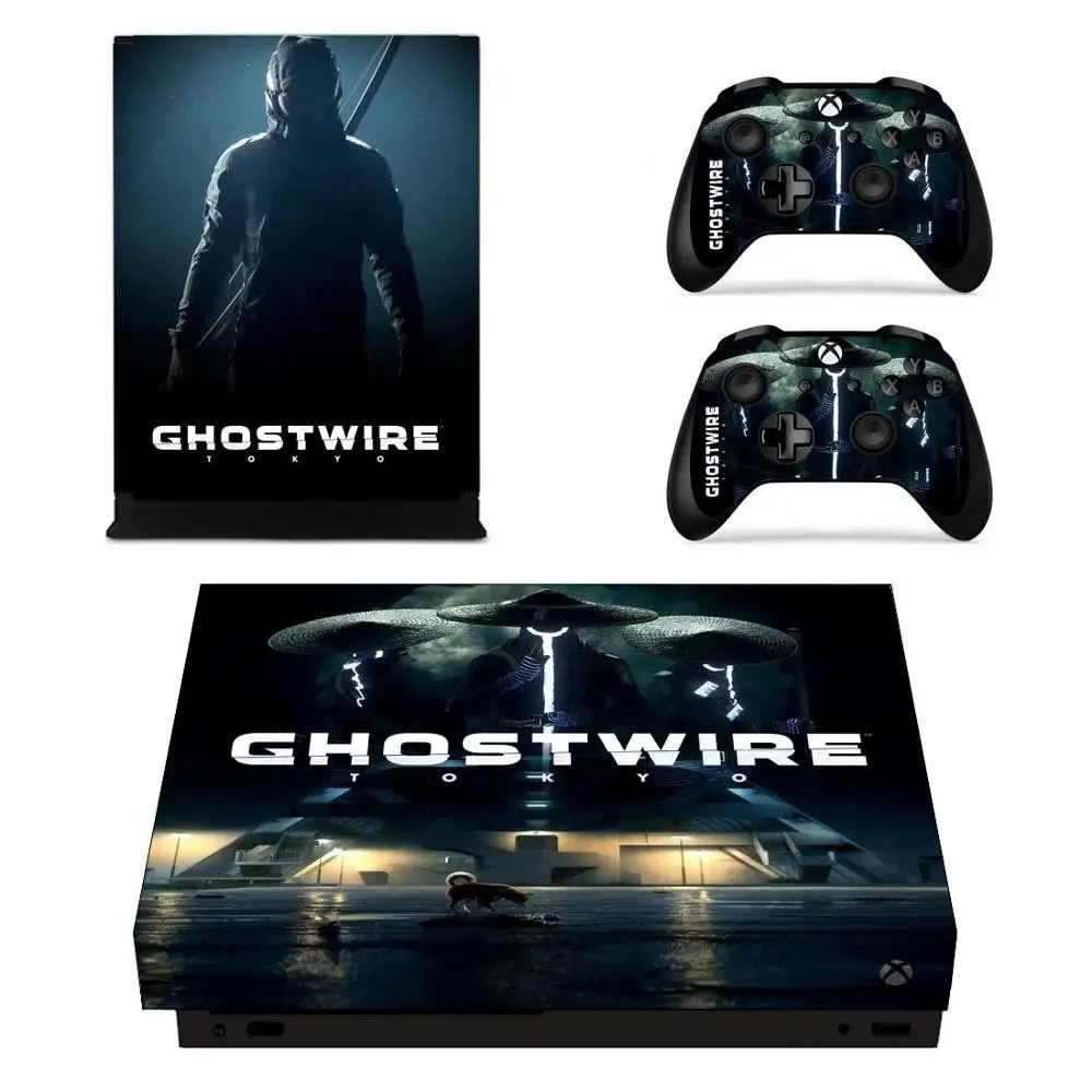 YSX1X2276 GhostWire: наклейка для Xbox One X, наклейка для кожи Pegatina Adesivo для Xbox one X, пульт дистанционного управления - Цвет: YSX1X2276