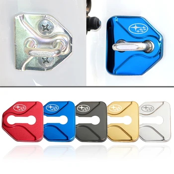 

Car Styling Fit For Subaru STI Impreza Liberty Forester Outback Legacy Custome Car Logo Door Lock Decoration Cover Sticker