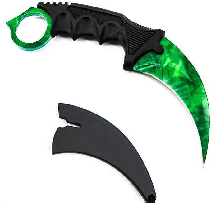 Emerald Offensive Csgo Fight Tactical Claw Outdoor Cs Strike Camp Hike Defense Karambit Counter Knife Real Combat Go Hawkbill Knives Aliexpress