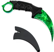 emerald offensive csgo fight tactical claw outdoor CS strike camp hike defense karambit counter knife real combat GO hawkbill