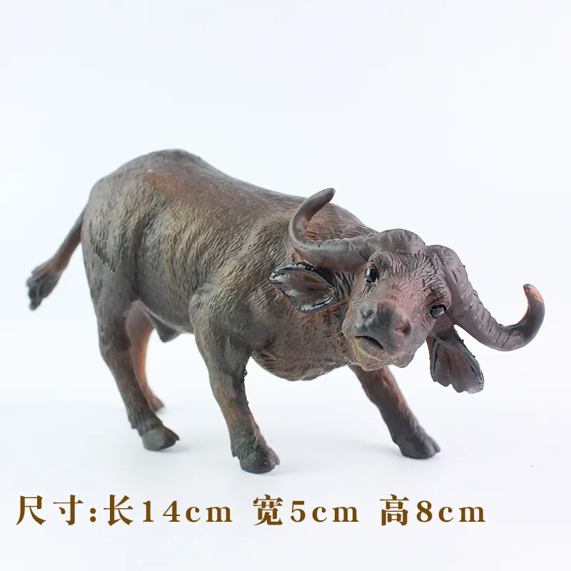 Cross Border Лидер продаж Модель Статуэтка дикого животного Лось Buffalo фигурка льва твердые пластиковые детские игрушки украшения