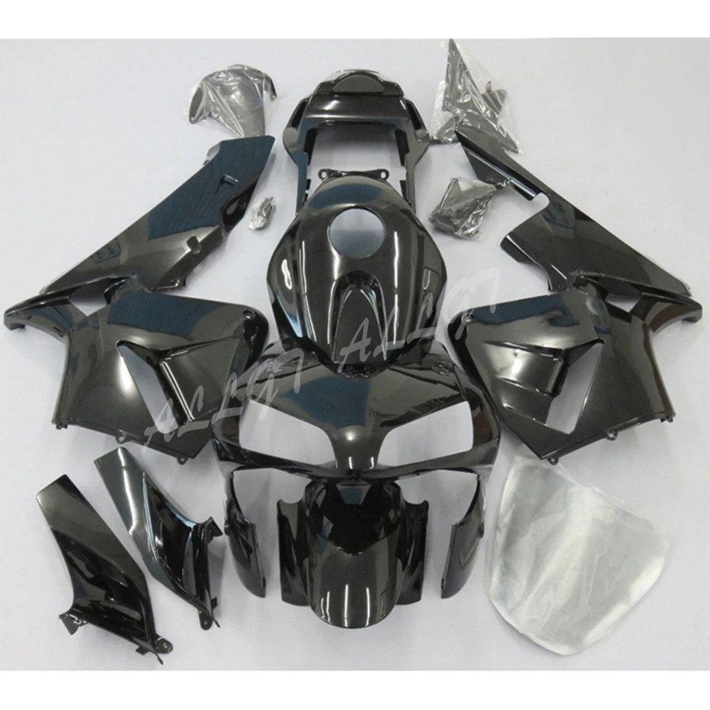 Мотоцикл литья под давлением Обтекатели комплект для Honda CBR 600 RR F5 2003 2004 - Цвет: Glossy Black