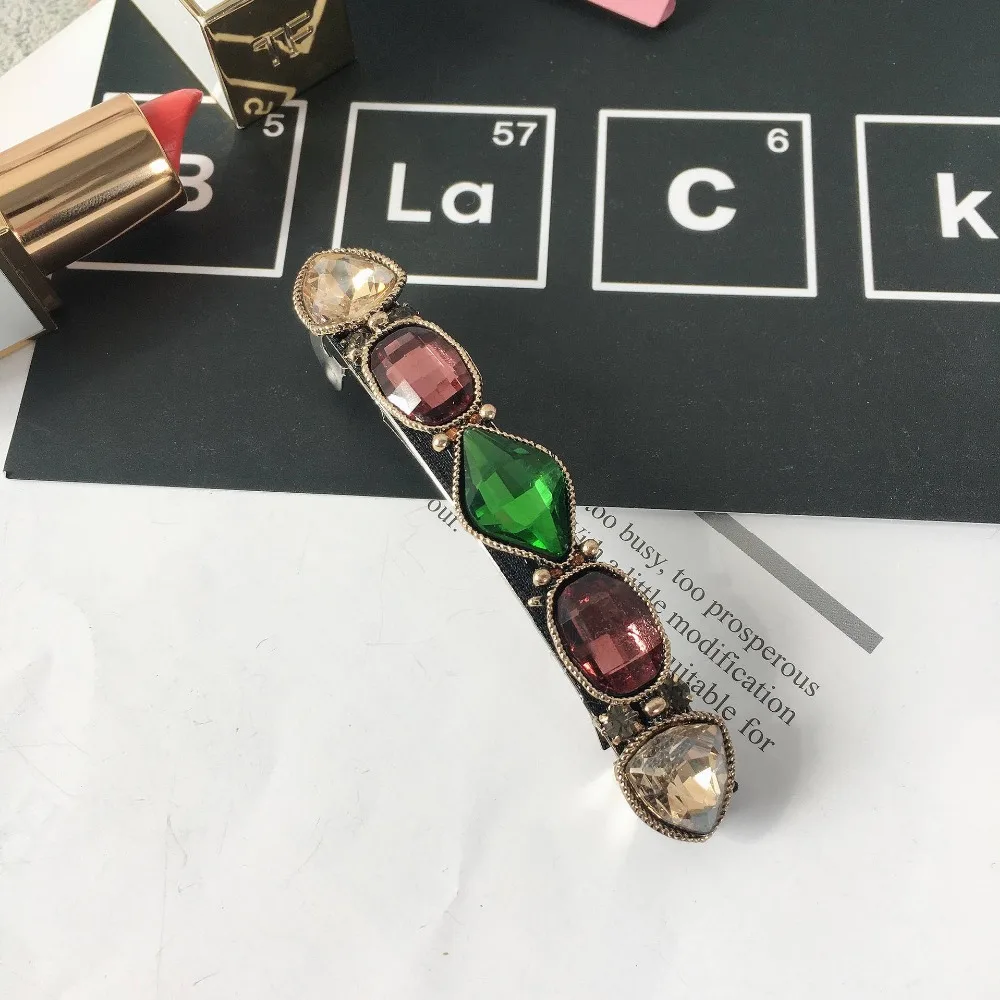 Модные стразы, весенние заколки для волос, аксессуары для волос, элегантные женские драгоценные камни, блестящие драгоценные камни, заколки для волос, заколка