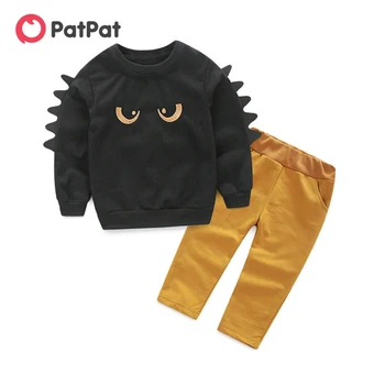 

PatPat 2020 New Spring and Autumn Little Monster Sweatshirt and Pants Set for Toddler Kids Boy Sets Clothes