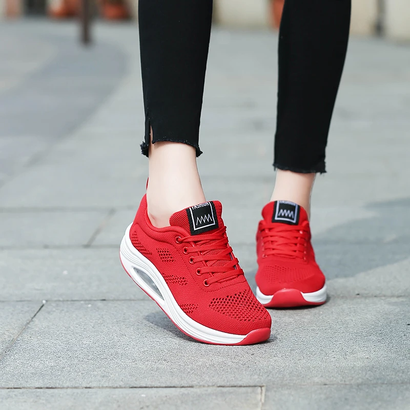 Tenis feminino tenis blancos; женские кроссовки на платформе с сетчатой подушкой; теннисная обувь для женщин; Tenis mujer; Zapatos De Mujer