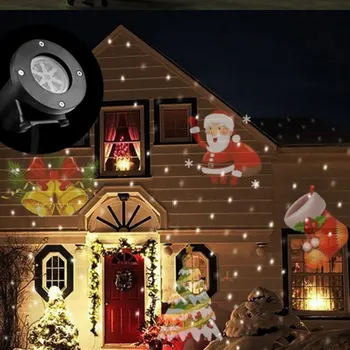 

12 Patterns Projection Lamp Lawn Light Christmas Outdoor Party Home Decoration