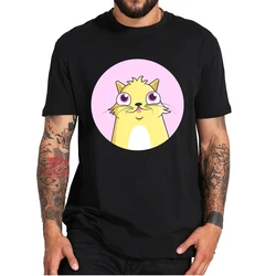 CryptoKitties Blockchain Game T-Shirt Crypto Ethereum NFTs Classic Tee Tops 100% Cotton Men's Casual Homme Camiseta