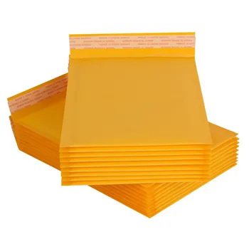 

30 PCS/Lot 110x150mm Kraft Paper Mailers Bubble Envelopes Bags Mailers Padded Shipping Envelope With Bubble Mailing Bag