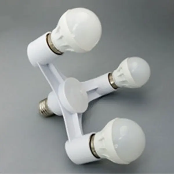 Высокое качество 3 в 1 E27 к E27 светодиодный лампочка гнездо сплиттер адаптер держатель для фотостудии JAN88