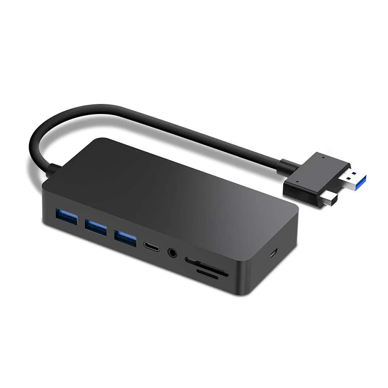 11 в 1 USB 3 0 концентратор док-станция для Surface Pro с 4K Hdmi/Dp/Vga 5 o гигабитный Ethernet адаптер