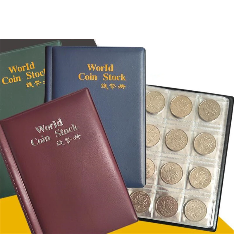 

Collecting Money Organizer 120 Pockets Coins Collection Album Book for Collector Coin Holder Albums Mini Penny Coin Storage Bag