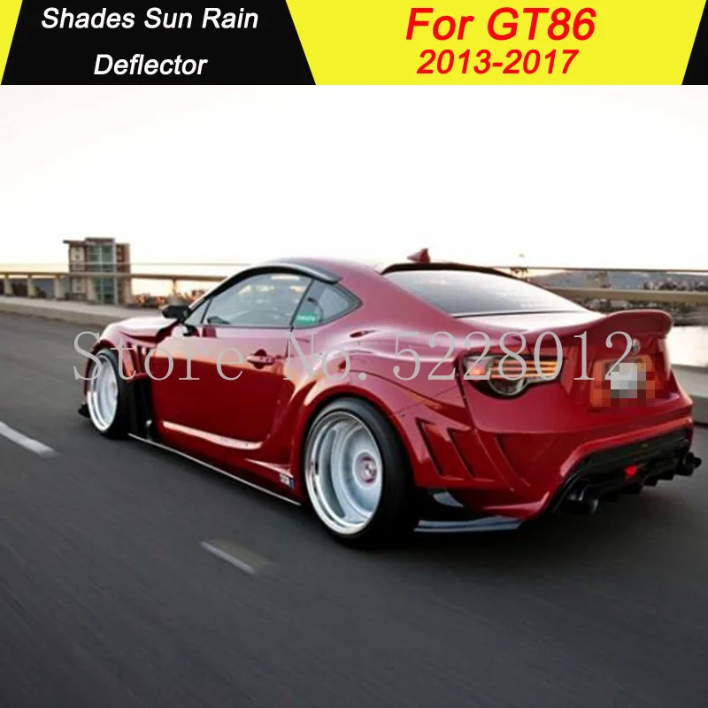 

For TOYOTA GT 86 2013-2017 Plastic Window Visor Vent Shades Sun Rain Deflector Guard For gt86 Auto Accessories 2PCS/SET