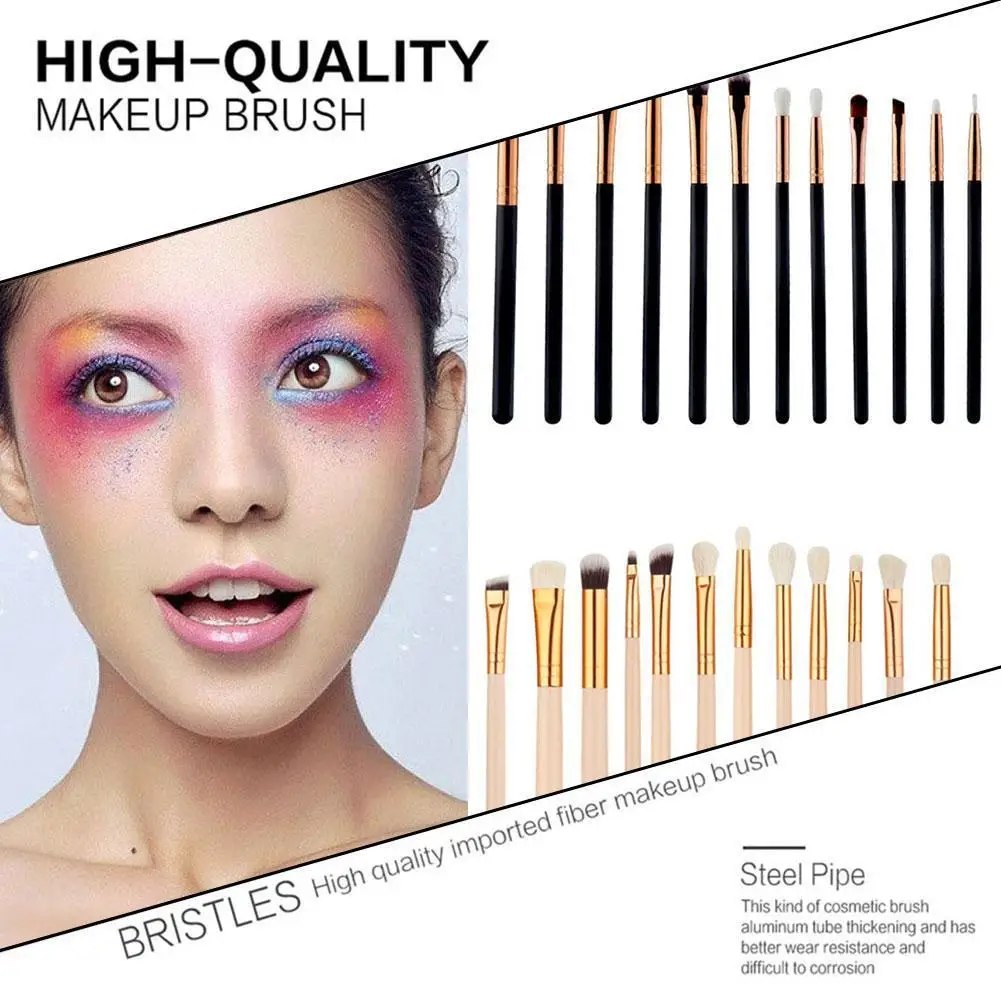 

12Pcs /set Makeup Brushes Set Powder Foundation Eyeshadow Beauty Tools Set Quality Brush Portable High Eye Brush Lip K8E8