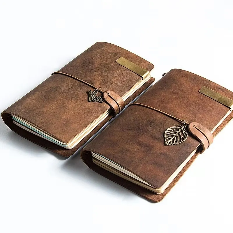 

Leather Vintage Diary Notebook Journal Blank Cover String Hardcover Soft Copybook Genuine Leather Note Book Daily Planner